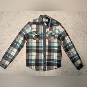 Plaid Button-Down Jacket for Kids